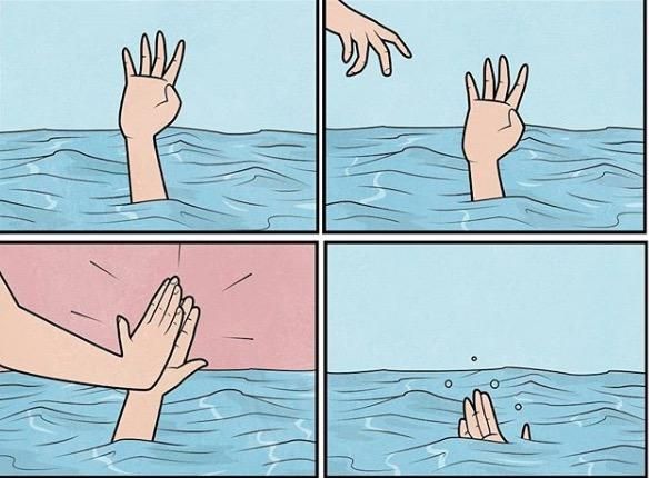high-five-drown