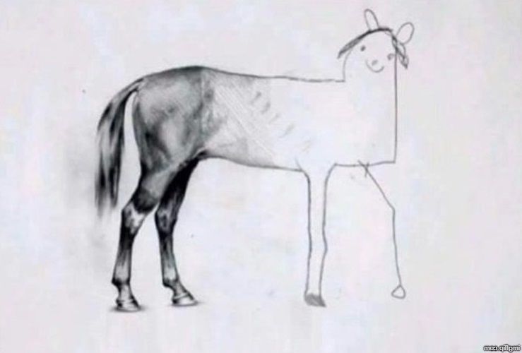 horse-drawing
