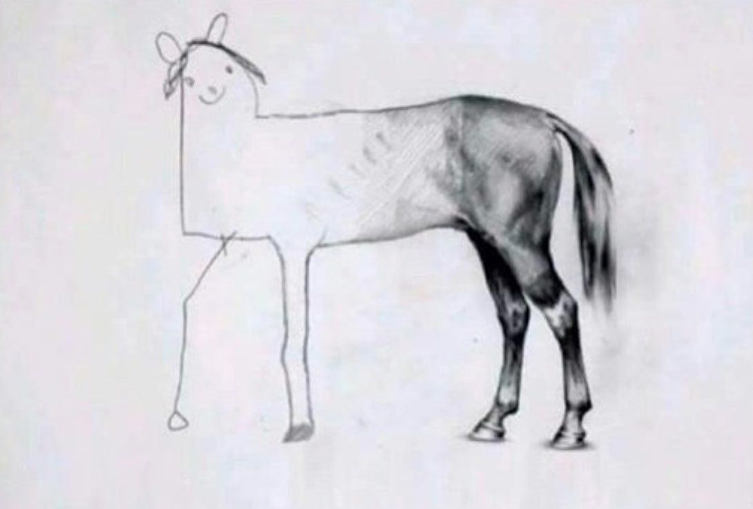 horse-drawing